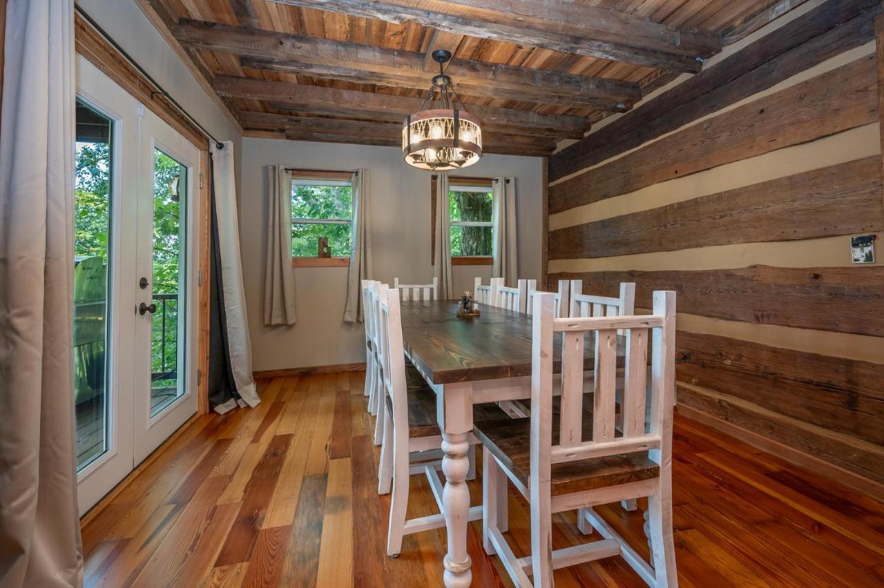 Russell'S Fort At White Oak Point: Historical Cabin On Lake Lure, Luxury, Direct Lake Access! Villa Eksteriør billede
